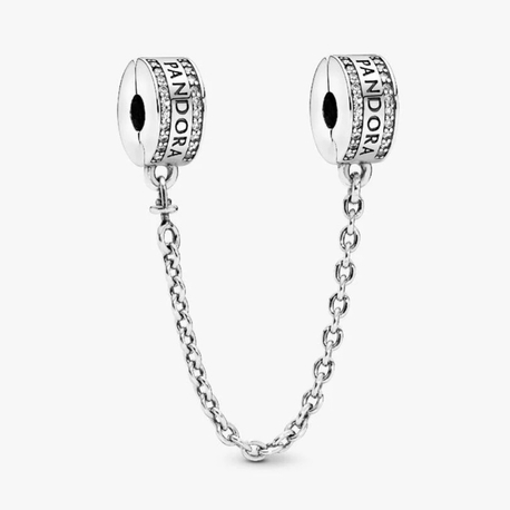 Logolu Güvenlik Zinciri Klips Charm