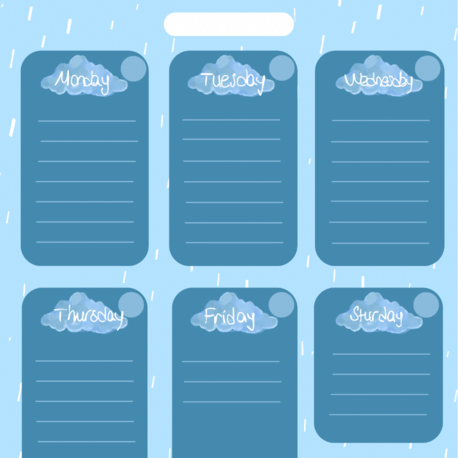 Weekly planner