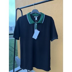 Siyah Lacoste Yeşil Yaka