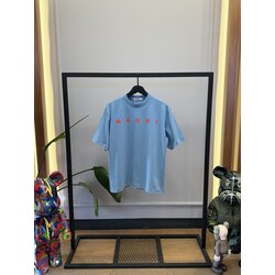 MAR - Tshirt - Chest Print - Mavi Kırmızı 
