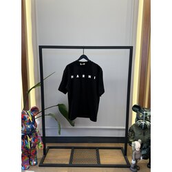 MAR - Tshirt - Chest Print - Siyah Beyaz 