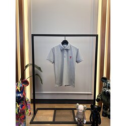 AMI - Polo - Klasik Logo Nakış - Gri