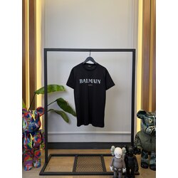 BLM - Tshirt - Silver Gothic Print - Siyah