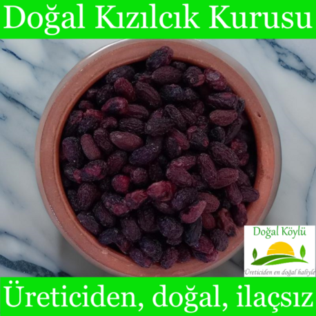 Kızılcık Kurusu (DOĞAL, ŞERBETLİK, DEMLEMELİK)