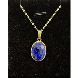 Lapis lazuli zincir kolye