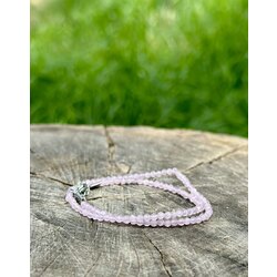 3 mm Pembe kuvars taşı bileklik