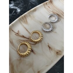 VIP SERİSİ GOLD RENK HALKA KÜPE 