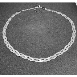 ÇELİK İTALYAN 3LÜ ÖRGÜ ZİNCİR SILVER KOLYE 