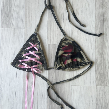 Camo Princess Bikini Top
