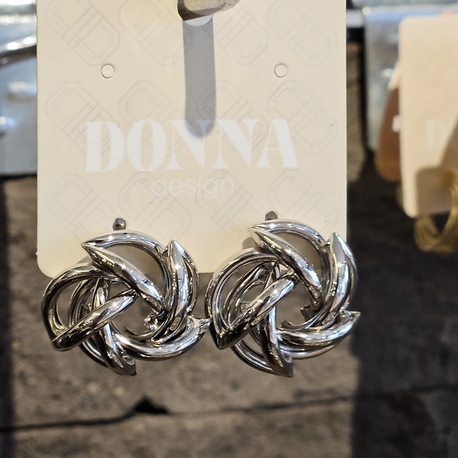 Silver Çiçek Küpe