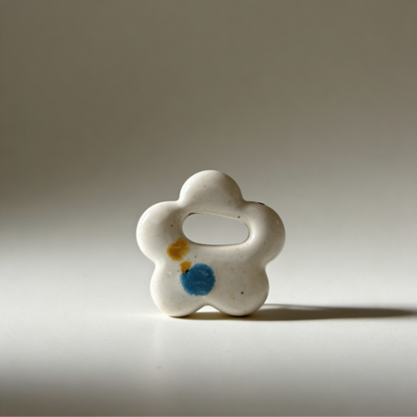Milk Splash Seramik Charm Kolye / Çanta & Pantolon Aksesuarı
