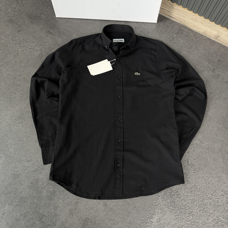 Lacoste Classic Keten Gömlek | Siyah