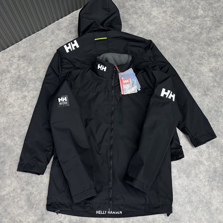 Helly Hansen Su Geçirmez Gizlenebilir Kapüşonlu Polarlı Mont | Siyah