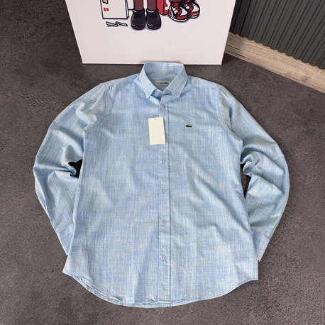 Lacoste Classic Keten Gömlek | Mavi 