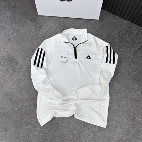 Adidas Dri-Fit Yarım Fermuar Performance Sweat | Beyaz 3045