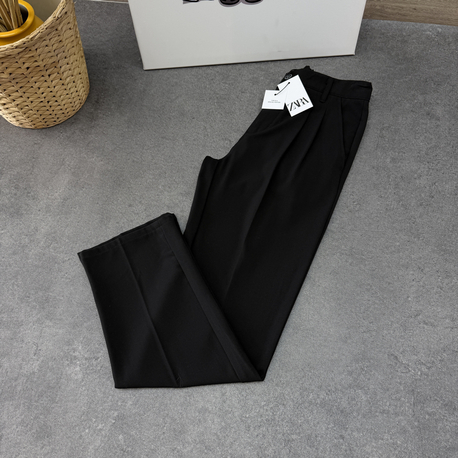 Zara Baggy Fit Kumaş Pantolon | Siyah