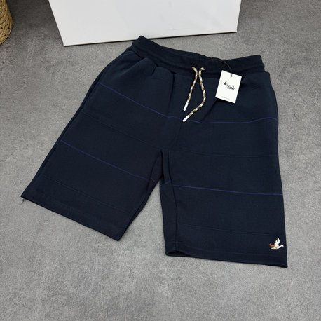 B.C Fitilli Örme Şort | Navy