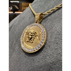GOLD RENK MEDUSA KOLYE