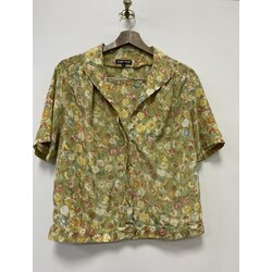 patterned silk shirt