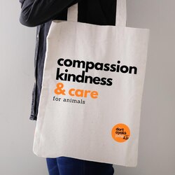 Compassion kindness & care | Kanvas çanta