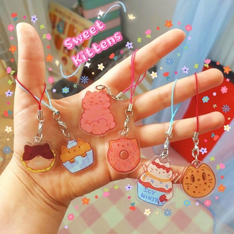 Sweet Kittens Charm Süsler