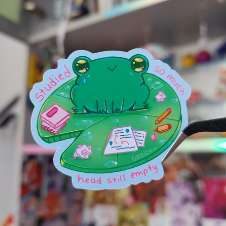 Study Frog Sticker