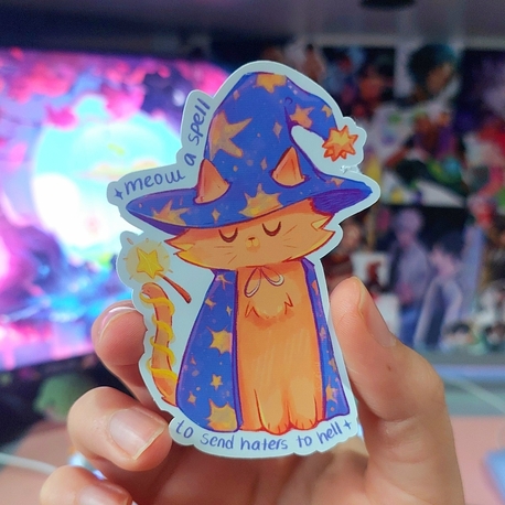 Magician Cat Sticker