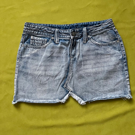 MNG Jeans Asimetrik Mini Kot Etek 