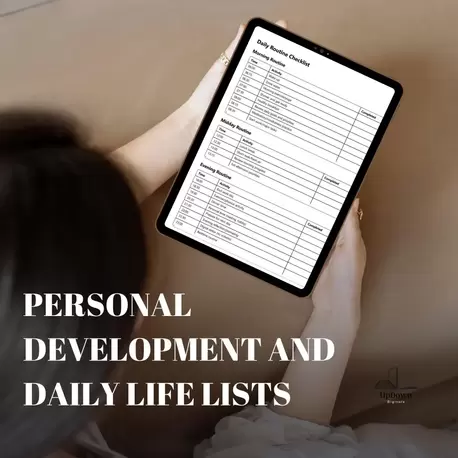 Personal Development Planner PDF – Goal Setting & Productivity Tracker, Self-Growth Journal