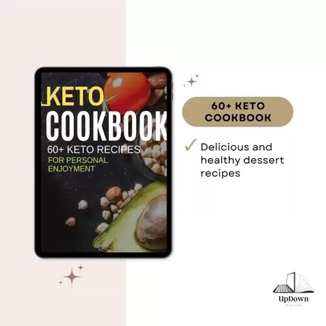 60+ Keto Recipes eBook PDF – Low Carb High Fat Meal Guide, Ketogenic Diet Cookbook 