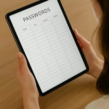Password Tracker Printable PDF – Digital Password Logbook, Internet Login Organizer