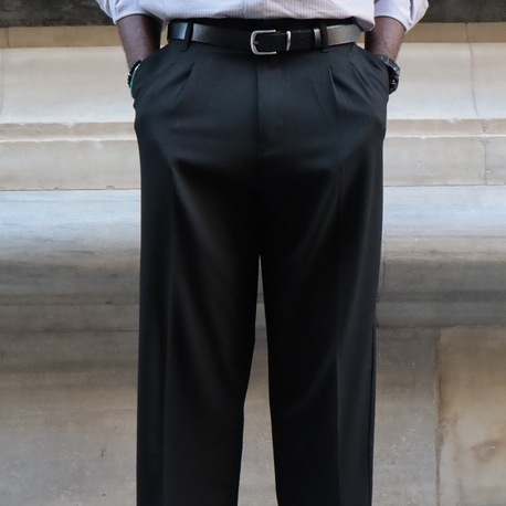 DRAKO Siyah Yarı Lastikli Baggy Pantolon