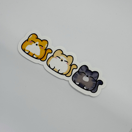 Kitties Easy Peel Büyük Sticker