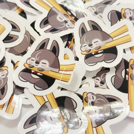 Mochi Wolfchan Easy-Peel Sticker