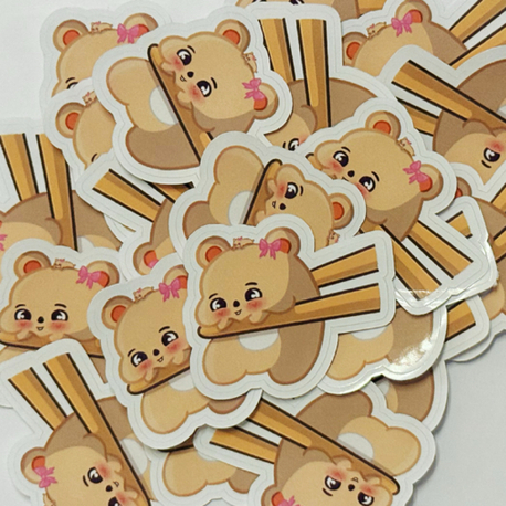 Mochi Hanquokka Easy-Peel Sticker