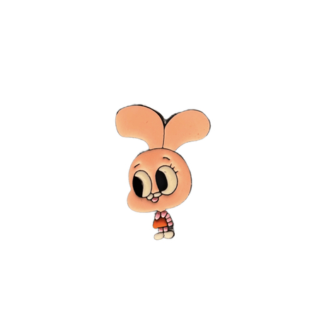 Anais Watterson Gumball Figürlü Metal Rozet Pin Broş Çanta Ceket Aksesuar Karakter Tasarım