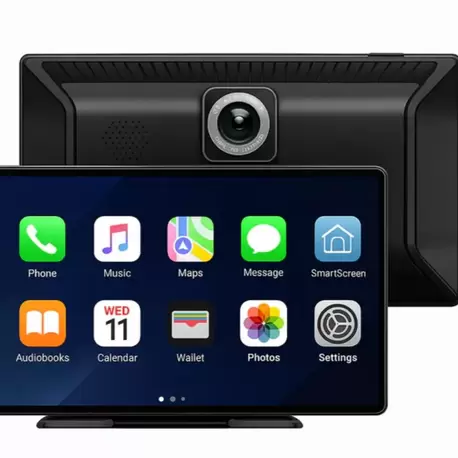 9”inç CarPlay & Android Auto Multimedya + Ön Kamera | Dokunmatik Ekran, Bluetooth & Navigasy