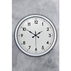 40 cm Beyaz Metal Standart Duvar Saati