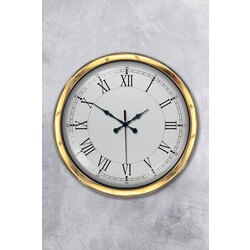 40 cm Metal Gold Retro Duvar Saati