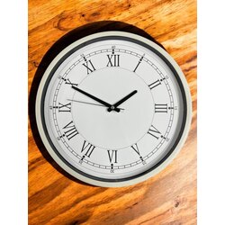 36cm Krem Roman Rakamlı Duvar Saati 