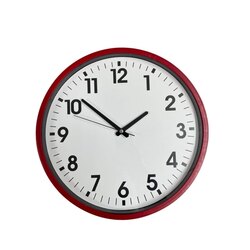 36cm Kırmızı Duvar Saati