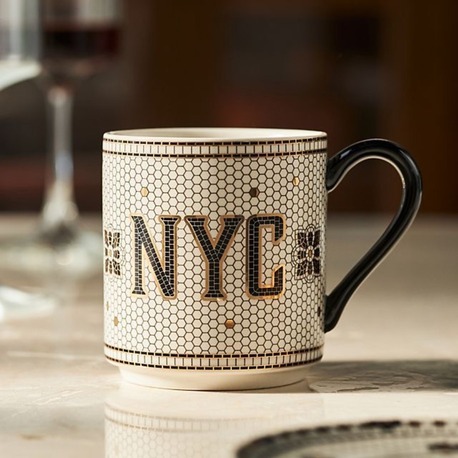 Anthropologie Bistro Tile NYC Kupa Bardak