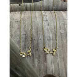 Gold Rose Kolye | Çelik
