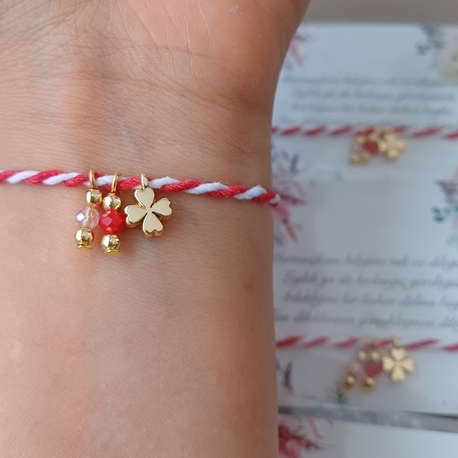 10 adet Yonca ve Kristal Boncuk Marteniçka