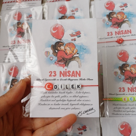 10 Adet İpli İsimli Bilrklikler