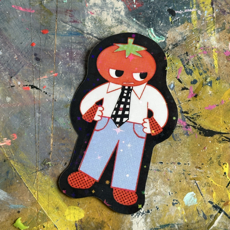 holografik mr tomato sticker