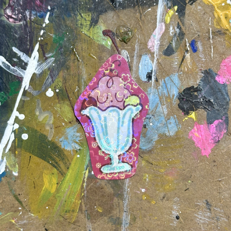 dondurma holografik sticker