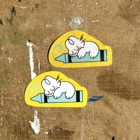 pastel boya sticker