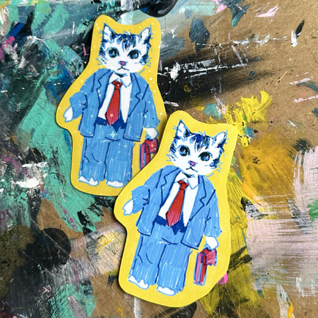 business man sticker