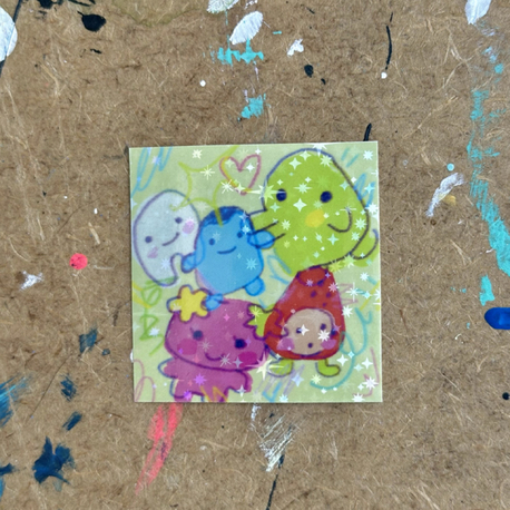 tamagotchi holografik sticker